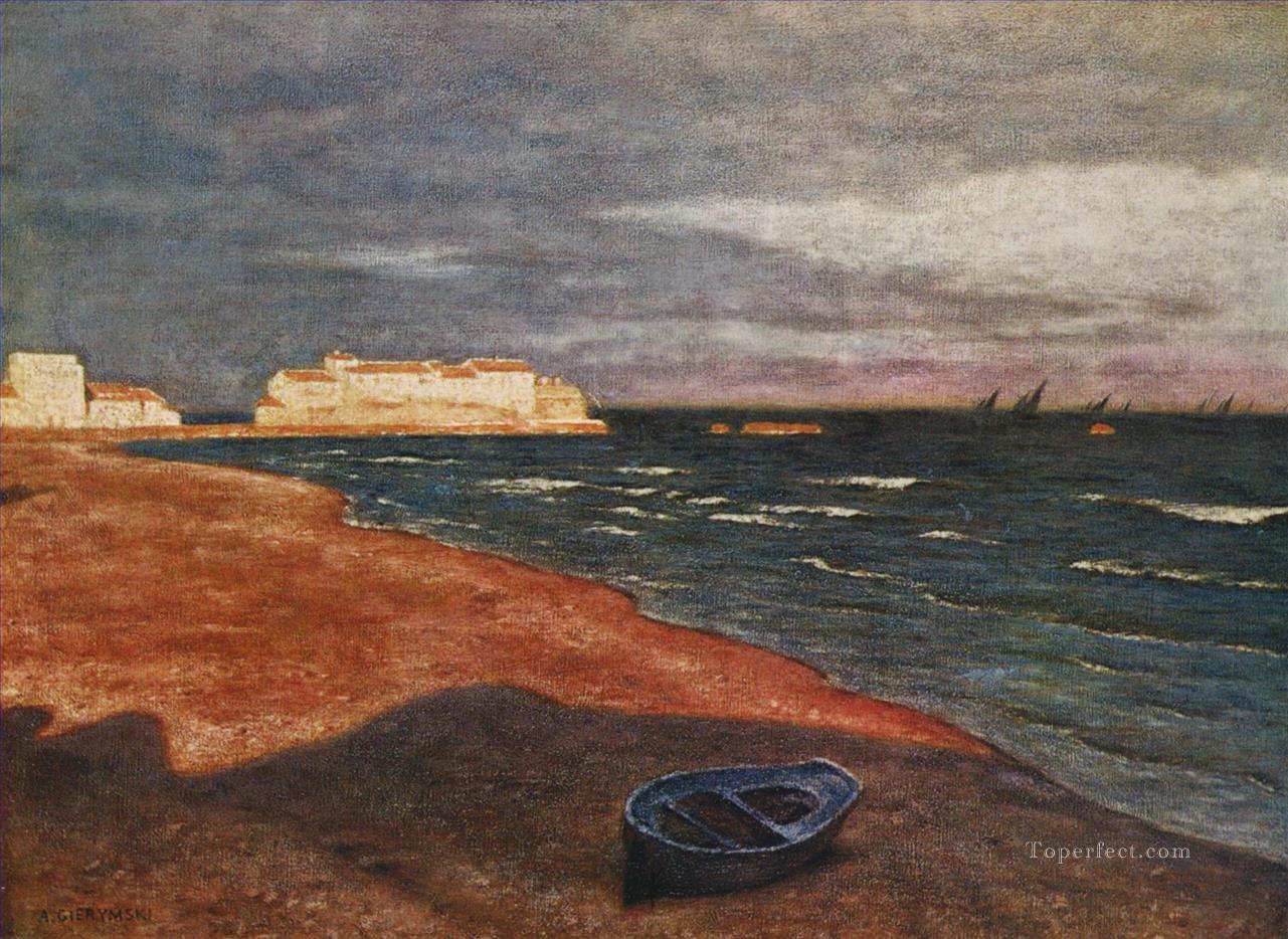 The Sea Aleksander Gierymski Realism Impressionism Oil Paintings
